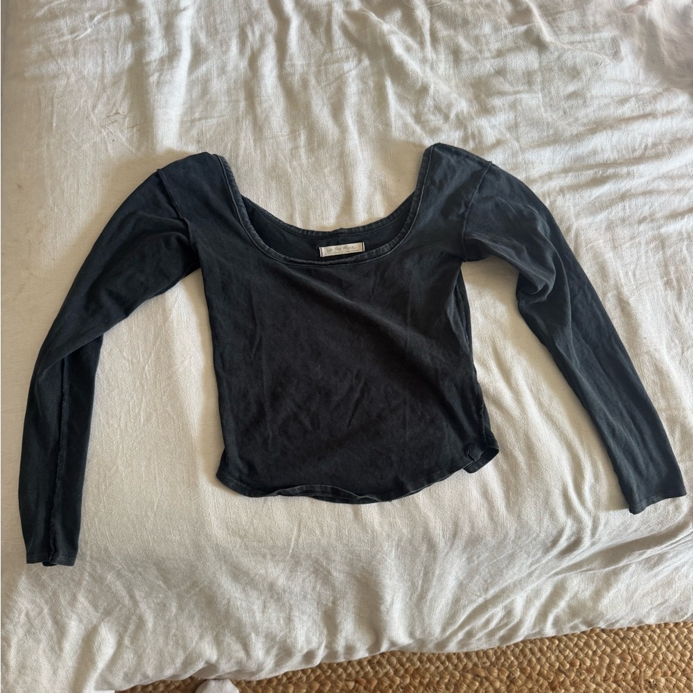 We The Free Black Long Sleeve Top